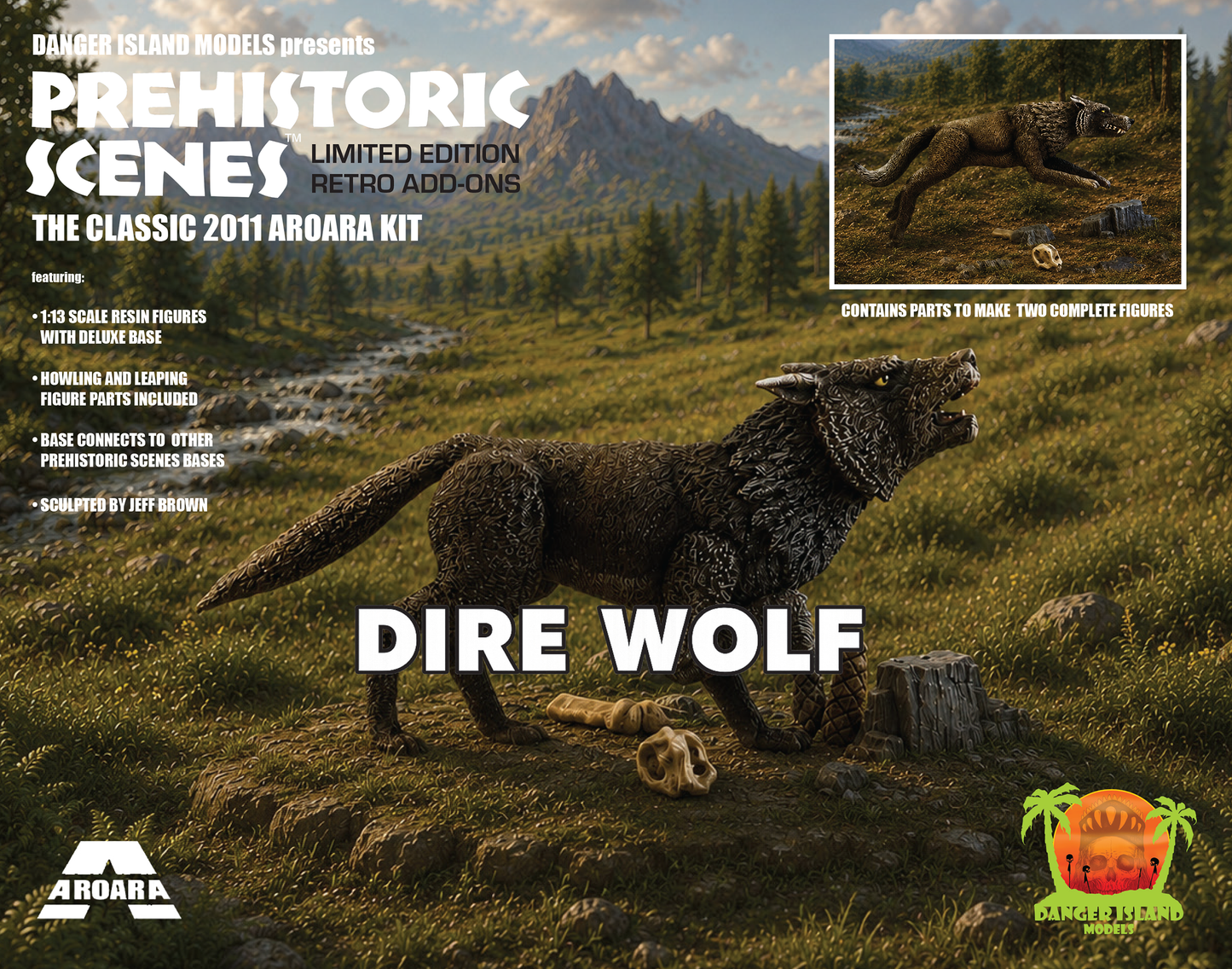 Prehistoric Scenes - AROARA Dire Wolf reissue